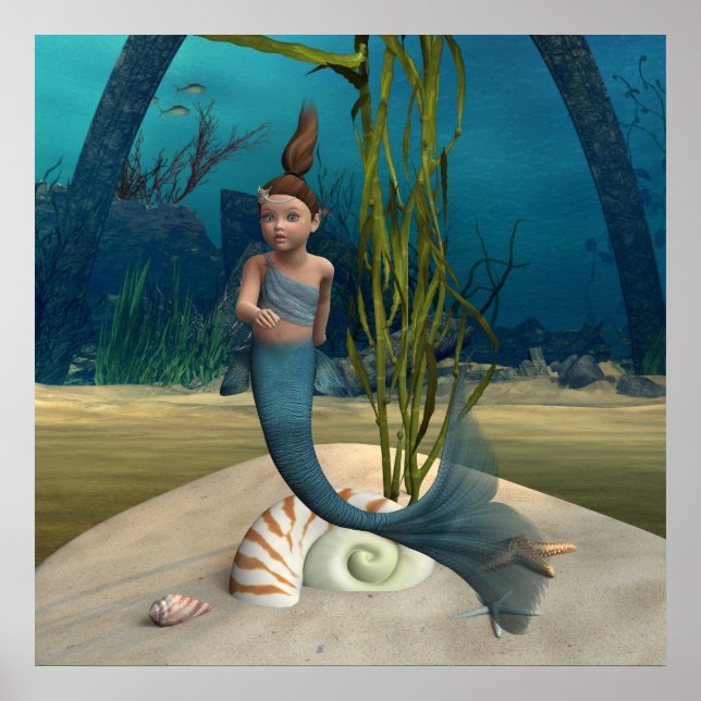 Póster Pequeña sirena (Frente)