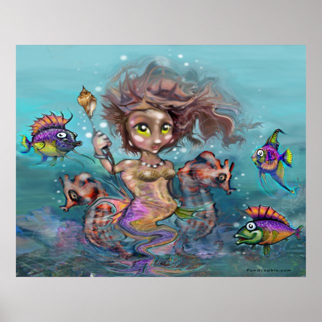 Póster Pequeña sirena Poster (Frente)