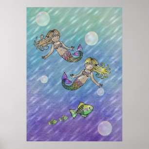 Póster Pequeña sirena Poster de Molly Harrison