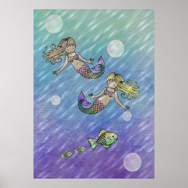 Póster Pequeña sirena Poster de Molly Harrison (Frente)