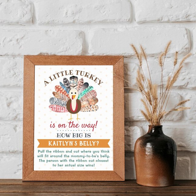 Póster ¡Pequeña Turquía En El Camino! Baby Shower de Acci (Subido por el creador)