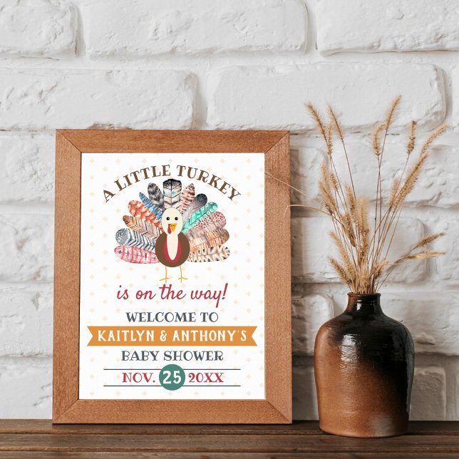 Póster ¡Pequeña Turquía En El Camino! Baby Shower de Acci (Subido por el creador)