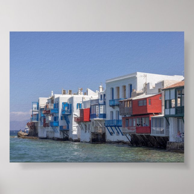 Póster Pequeña Venecia en Mykonos (Frente)