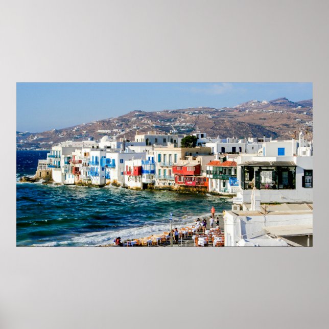 Póster Pequeña Venecia, Mykonos (Frente)