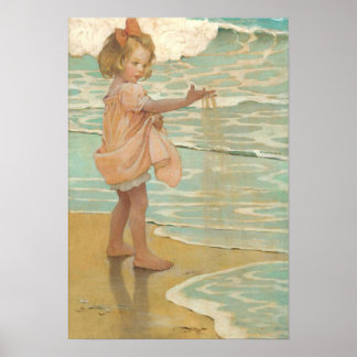 Póster Pequeñas gotas de agua de Jessie Wilcox-Smith