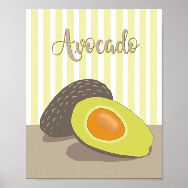 Póster Pequeño aguacate (Frente)