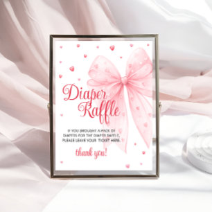 Póster Pequeño amor hermano barre Baby Shower Diaper Raff