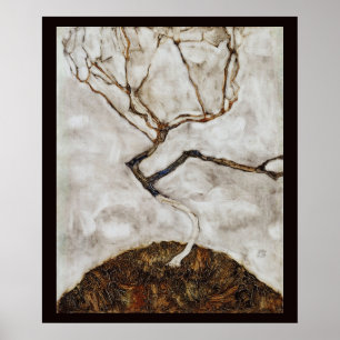 Póster Pequeño árbol a finales de otoño por Egon Schiele