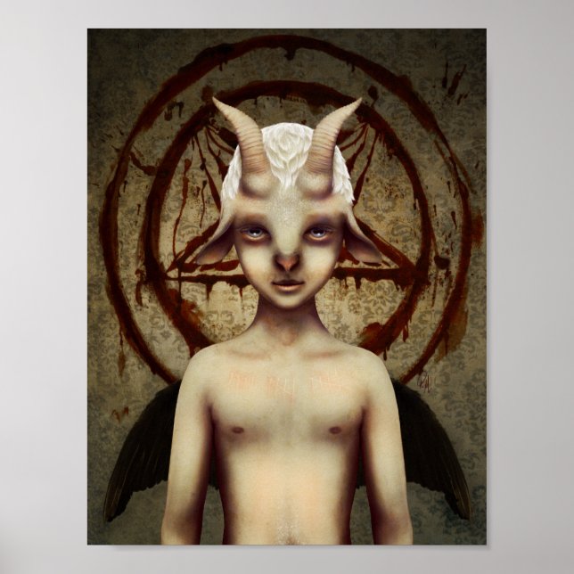 PÓSTER PEQUEÑO BAPHOMET (Frente)