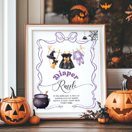 Póster Pequeño Boo Halloween Purple Diaper rifa