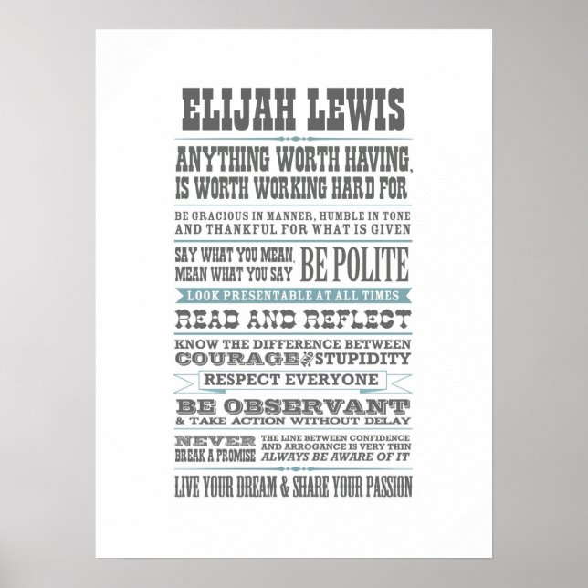 Póster Pequeño Caballero (Frente)