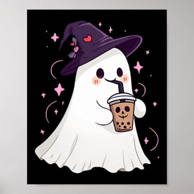 Póster Pequeño Café De Hielo Fantasma Temporada De Fantas (Frente)