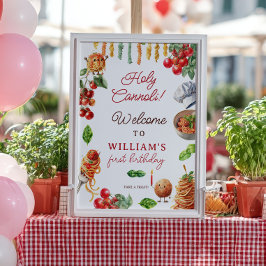 Póster Pequeño cannoli sagrado primera bienvenida de cump