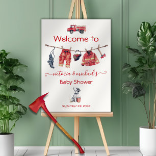 Póster Pequeño cartel de bienvenida de Baby Shower para b