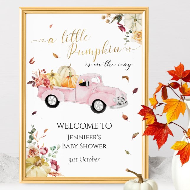 Póster Pequeño cartel de bienvenida de Baby Shower para c (Subido por el creador)
