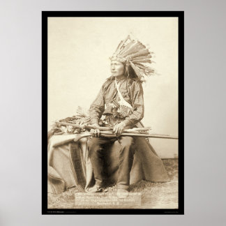 Póster Pequeño, con calzado en la rodilla herida SD 1890