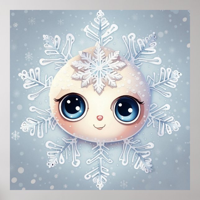 Póster Pequeño copo de nieve 1 (Frente)