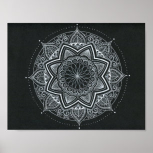 Póster Pequeño Corvette rojo