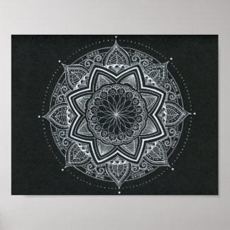 Póster Pequeño Corvette rojo