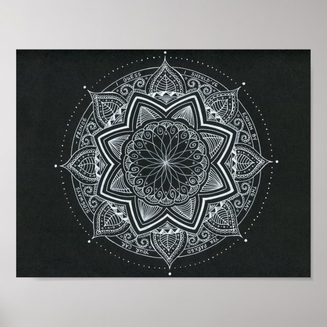 Póster Pequeño Corvette rojo (Frente)