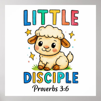 Póster Pequeño Discípulo Proverbios 3:6