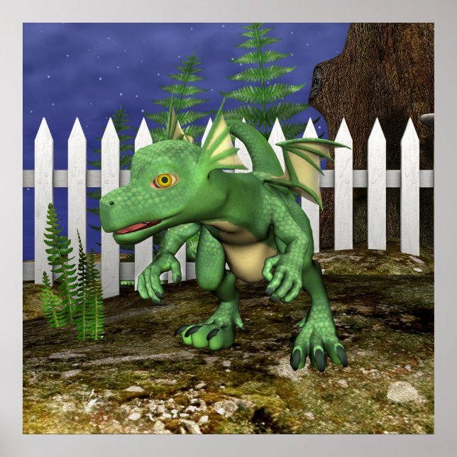 Póster Pequeño Dragón (Frente)