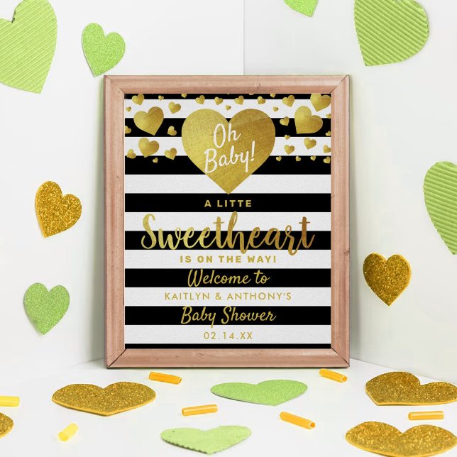 Póster Pequeño El día de San Valentín Baby Shower (Subido por el creador)