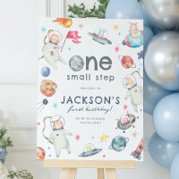 Pequeño espacio de pasos Primer signo de bienvenid