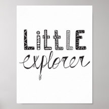 Pequeño Explorador - Poster de guardería o de sala
