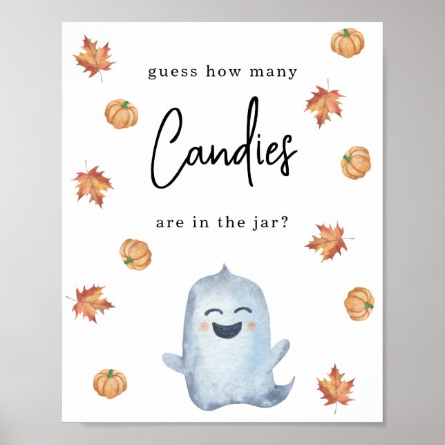 Póster Pequeño fantasma - Cuántos dulces (Frente)
