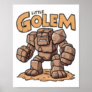 Póster Pequeño Golem Ck al colegio Niño Golem