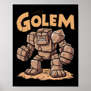 Póster Pequeño Golem De Vuelta Al Colegio Niño Golem 