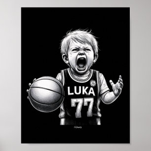 Póster Pequeño grito de Luka por enfadado y discutir con