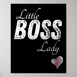Póster Pequeño Jefe Lady Niños Pequeños Chica Corto