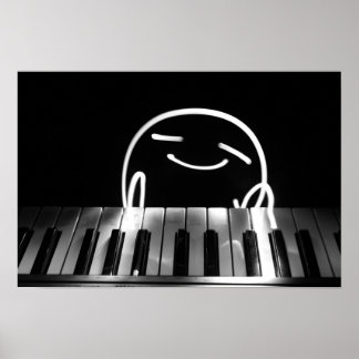 Póster Pequeño jugador de piano