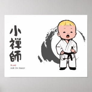 Póster Pequeño Maestro Zen