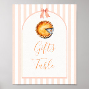 Póster Pequeño Naranja de Pie de Cutie Gingham Regalos Me