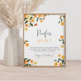 Póster Pequeño Naranja Pacificador Cazador Juego de Baby 