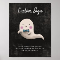 Pequeño novio fantasma Personalizado de Baby Showe