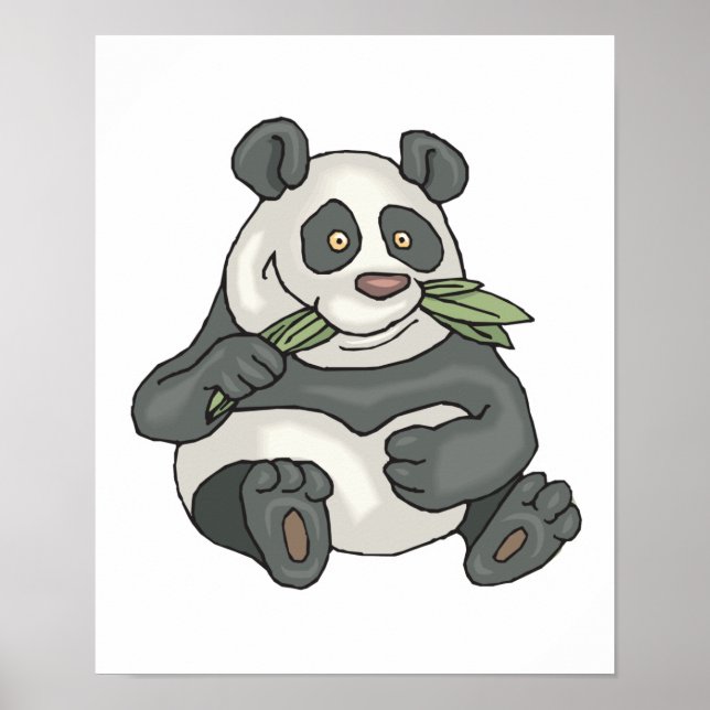 Póster pequeño oso panda gorgoso (Frente)