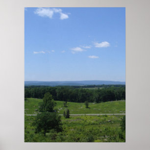 Póster Pequeño panorama 3 del top redondo