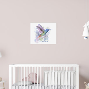 Póster Pequeño pero feroz dicho caprichoso colibrí rufo