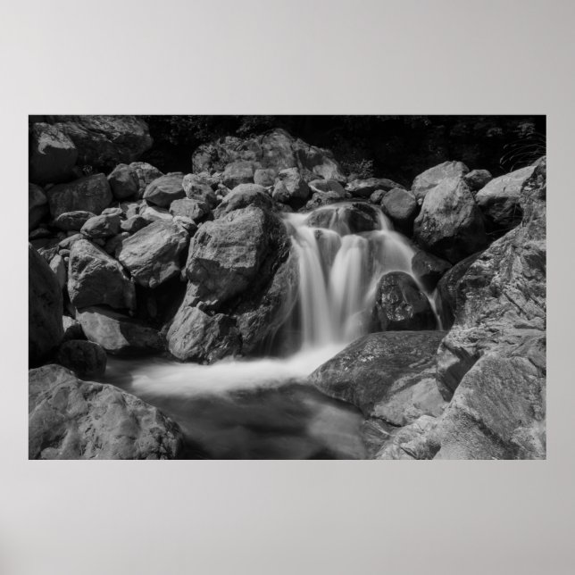 Póster pequeño poster de cascada (Frente)