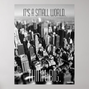Póster Pequeño poster de Nueva York del mundo