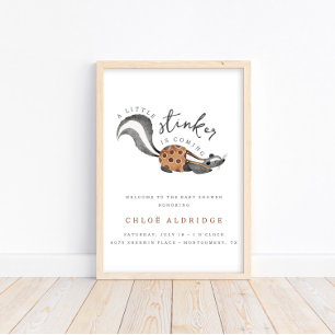 Póster Pequeño Poster de seña de bienvenida de animales d