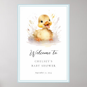 Póster Pequeño Poster de señalización de bienvenida de Ba