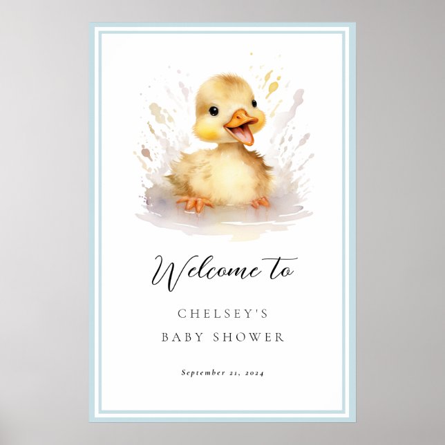 Póster Pequeño Poster de señalización de bienvenida de Ba (Frente)