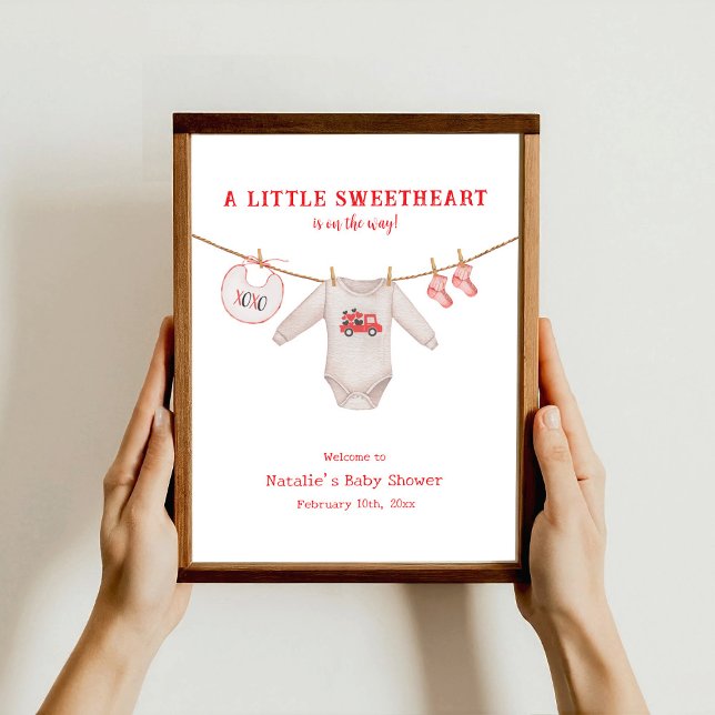 Póster Pequeño querido Valentine Boy Baby Shower (Subido por el creador)