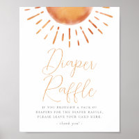 Pequeño rayo de sol Baby Shower Diaper Raffle