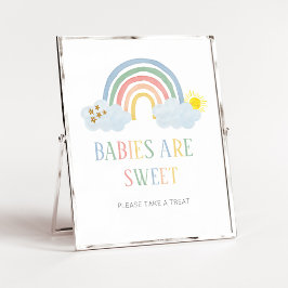 Póster Pequeño Rayo de Sol Bebés son Dulces Letrero